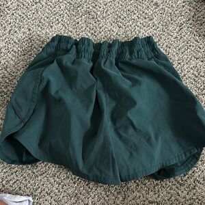 Athleta Dark Teal Athletic Shorts Lightweight Elastic Waist